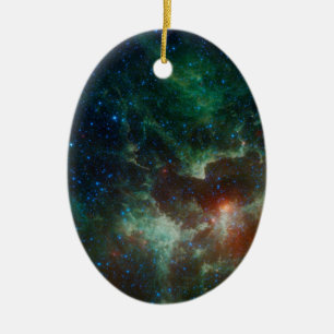 NASA's Hart- en Soul Nebula Keramisch Ornament