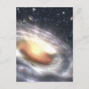 NASA's Quasar Black Hole Briefkaart