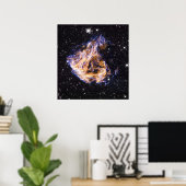 NASA's Supernova restant op ruimtefoto Poster (Thuiskantoor)