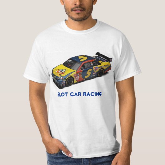 Nascar #5 Slot Car Racing T-Shirt (Devant)