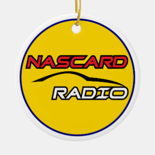 NASCARD RADIO Cercle Ceramic Ornement