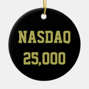 NASDAQ 25000 beursviering Keramisch Ornament