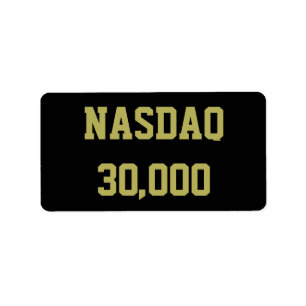 NASDAQ 30000 beursviering Etiket