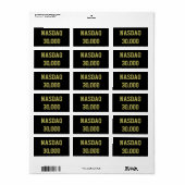 NASDAQ 30000 beursviering Etiket (Full Sheet)