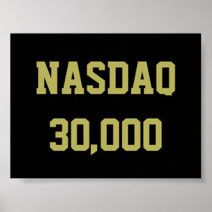 NASDAQ 30000 beursviering Poster