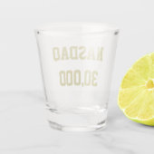 NASDAQ 30000 beursviering Shot Glas (Achterkant)