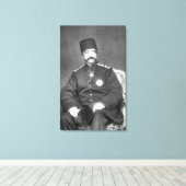 Naser al-Din Shah Qajar van Perzië Canvas Afdruk (Insitu (Houten vloer))