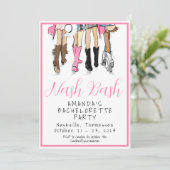 Nash Bash Bachelorette Mode Weekend Kaart (Staand voorkant)