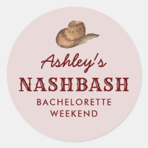 Nash Bash Nashville Bachelorette Party Weekend Ronde Sticker