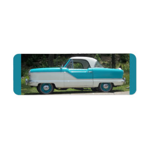 Nash Hudson Metropolitian blue en white Etiket