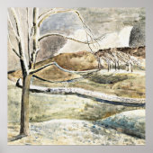 Nash - Moonrise over Cleeve Hill Poster (Voorkant)