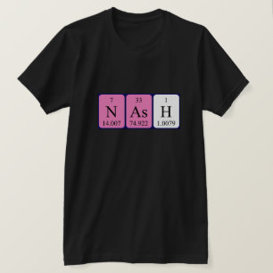 Nash periodiek table name shirt