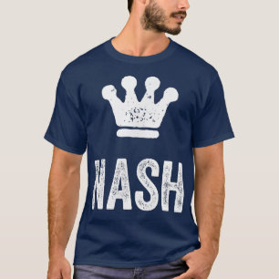 Nash the King Crown & Name Design for Men, genaamd T-shirt