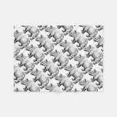 Nashorn Fleece Deken (Voorkant (Horizontaal))