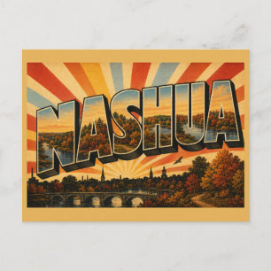 Nashua New Hampshire Rivierpark Bos Kunst Briefkaart