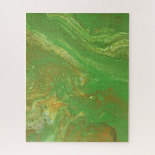 Nashville 2 Zachte Groene Abstracte Puzzel