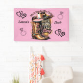 Nashville Afscheidsparty - Laarzen en Glitters Spandoek (Insitu)