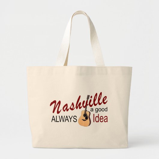 Nashville Altijd goed idee Jumbo Canvas tas (Voorkant)