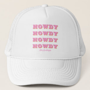 Nashville Bachelorette Howdy Howdy Pink Trucker Pet
