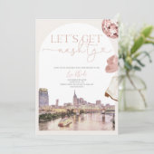 Nashville Bachelorette Invitation et itinéraire (Debout devant)