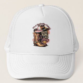 Nashville Bachelorette Party - Laarzen en Glitters Trucker Pet
