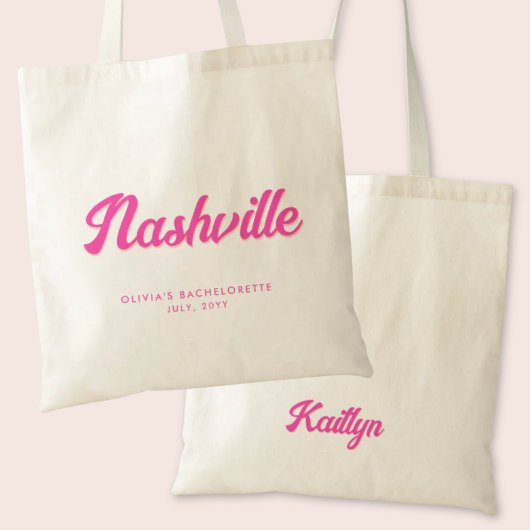 Nashville Bachelorette Party Sac fourre-tout perso