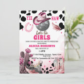 Nashville Bachelorette Weekend Party Uitnodiging (Staand voorkant)