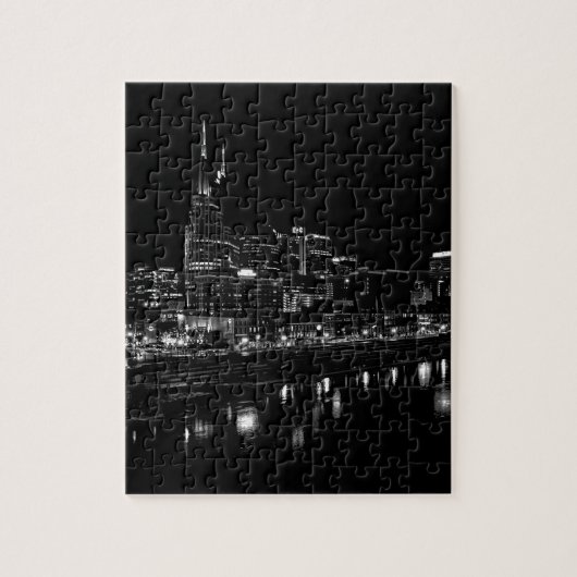 Nashville bij nacht legpuzzel (Verticaal)