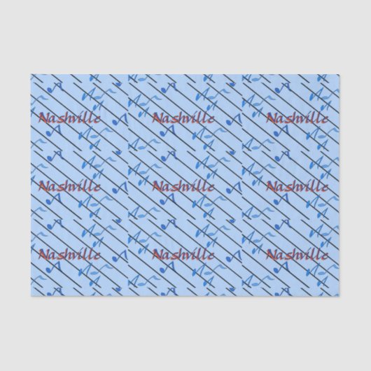 Nashville Blue Notes Tissuepapier (Voorkant)