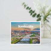 Nashville Bruiloft Save the Date Briefkaart (Staand voorkant)