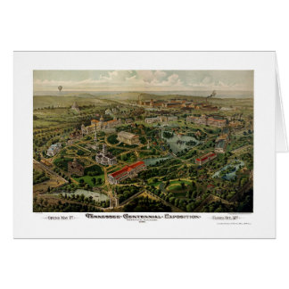 Nashville, carte panoramique de TN - 1897