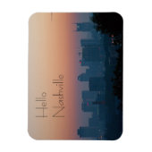 Nashville City Sunrise Magneet (Verticaal)
