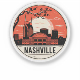 Nashville City Tennessee Verenigde Staten Sticker