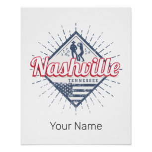 Nashville City Tennessee Verenigde Staten Verenig Perfect Poster