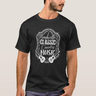 Nashville Classic Country Music Tennessee Guitar P T-shirt