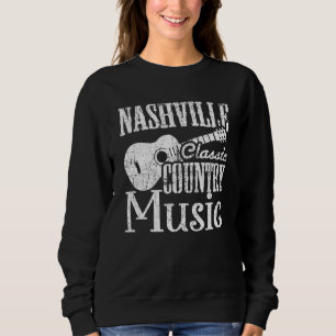 Nashville Classic Country Music Tennessee Guitar P Trui