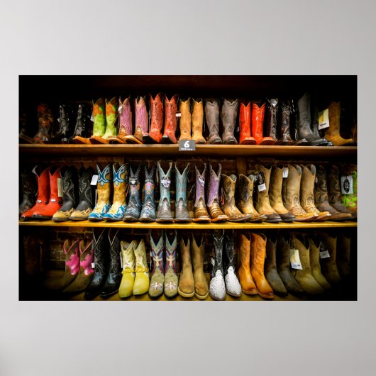 Nashville Cowboy Boots Poster (Voorkant)