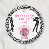 Nashville Cowgirl Disco Rodeo Bachelorette-weekend Bedankjes Labels (Voorkant)