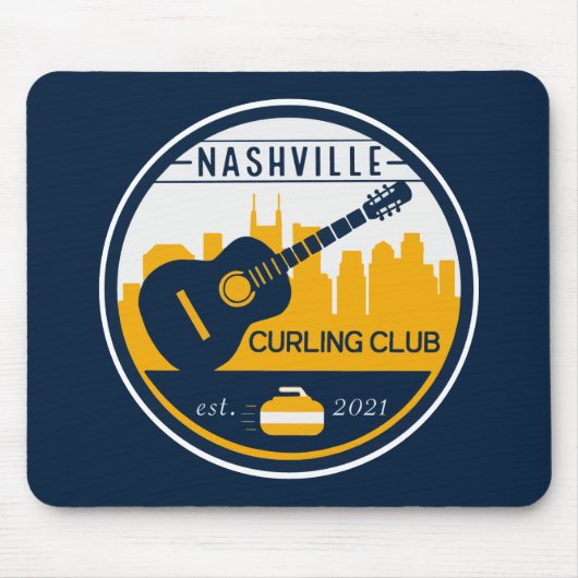 Nashville Curling Club Muismat (Voorkant)