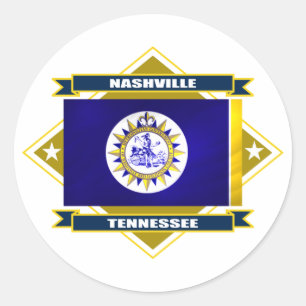 Nashville Diamond Ronde Sticker