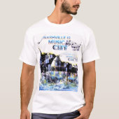 Nashville est Music City T-Shirt (Devant)