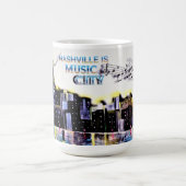 Nashville Est Musique City Café Mug (Centre)