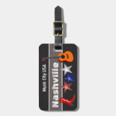 Nashville - étiquette bagage (Devant Vertical)