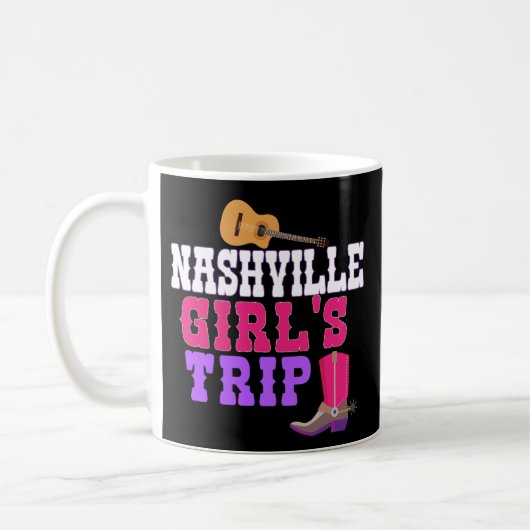 Nashville Girls Trip Coffee Mok Fun Weekend (Links)