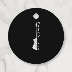 Nashville Guitar Country Music Lovers Gifts Bedankjes Labels