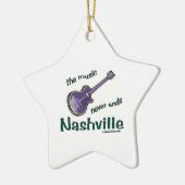 Nashville Guitar Keramisch Ornament (Links)