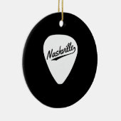 Nashville Guitar Pick Keramisch Ornament (Rechts)