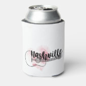 Nashville Guitar waterverf hartontwerp Blikjeskoeler (Blikje Achterkant)