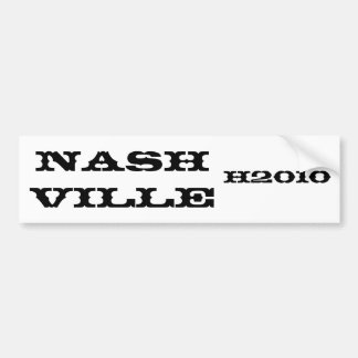 Nashville, H2010-bumpersticker Bumpersticker