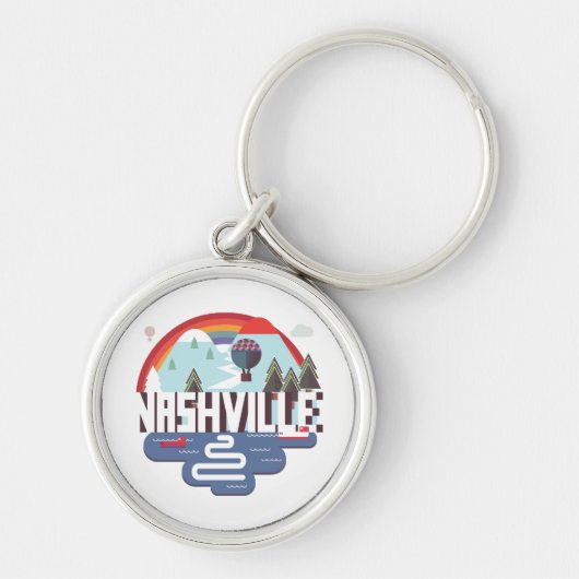 Nashville in design sleutelhanger (Voorkant)